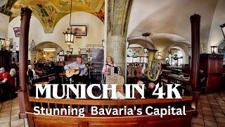 Exploring Munich in 4K:  Residence, English Garden, Hofbräuhaus & Old Town in Bavaria (Germany 2024)