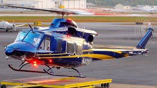 Bell-412EP Helicopter : Sleek painting Georgia State Patrol Takeoff and landing