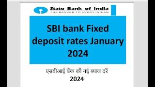 State bank FD rates | SBI bank Latest Fixed deposit rates | New FD rates SBI bank