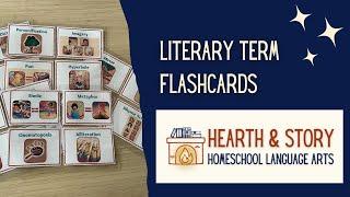 Hearth & Story Literary Term Flashcards | Homeschool Language Arts