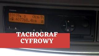 Tachograf cyfrowy | Funkcje | Wydruk | Manualny wpis | Zakończenie pracy | Jak używać tachografu