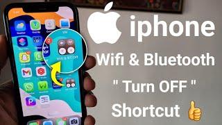 how to turn off wifi and bluetooth in iphone shortcut | turn off wifi and bluetooth shortcut hindi