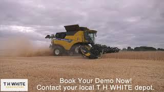 MacDon headers   T H WHITE Agriculture Demo 2019