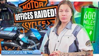 Moto News || Harley Offices Raided, Hydrogen Motorcycle, 600 Mile Range EV Battery & MUCH MORE