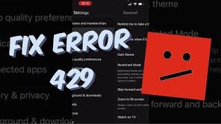 How To Fix Error "The Operation Couldn't Be Completed com.google.httpstatus Error 429"