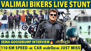 "Ajith Sir-ரை Wheeling பண்ணி Chase பண்ணப்போ.." - Valimai Bikers Live Stunt | Goosebump Guaranteed 