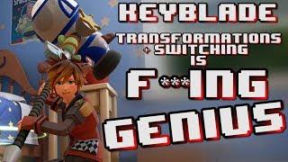 KEYBLADE TRANSFORMATIONS & SWITCHING IS GENIUS!!!