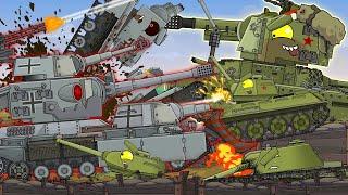 German Fanatics and the Fanatic Monster vs. the Soviet Bogatyr: Fedor - Cartoons about tanks