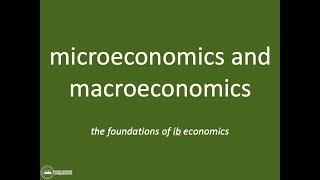 Microeconomics and Macroeconomics  |  IB Microeconomics