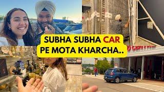 Car pe Mota kharcha | New home shopping | Life in Canada with Gursahib and Jasmine |Canada Vlog