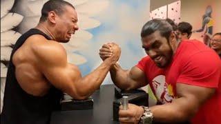 LARRY WHEELS & SANGRAM CHOUGULE ARM WRESTLING IN INDIA