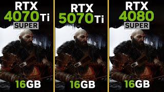 RTX 5070 Ti vs RTX 4070 Ti Super vs RTX 4080 Super | Ryzen 7 7800x3D | Tested in 15 games