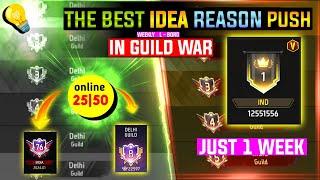 HOW to Reason PUSH in GUILD War and WEEKLY Leaderboard  THE BEST IDEA  WORKING 