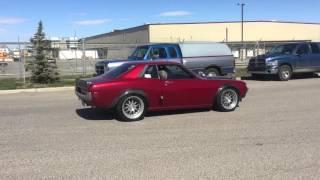 1973 celica twin turbo v8 1uzfe 3rd gear burnout