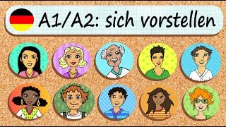 Deutschkurs A1 / A2 - sich vorstellen & kennenlernen / Wie heißt du? / Wie heißen Sie? / German