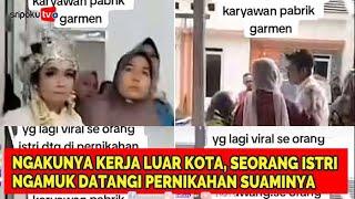 Seorang Istri Ng4muk Datangi Pernikahan Suami di Karawang, Ngakunya Kerja Luar Kota