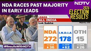 Election Results 2024 | NDA Races Past Majority In Early Leads, INDIA Fights On