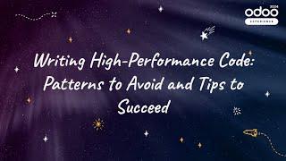 Writing High-Performance Code: Patterns to Avoid and Tips to Succeed