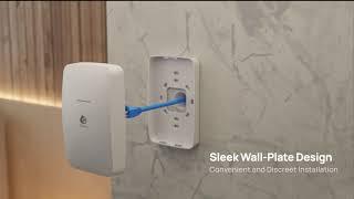 ECW215: Wi-Fi 6 Cloud-Managed Wall Plate Access Point