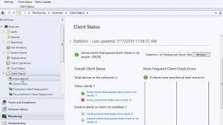 20703-1B Demo14 Using the Configuration Manager Console to Monitor Client Health