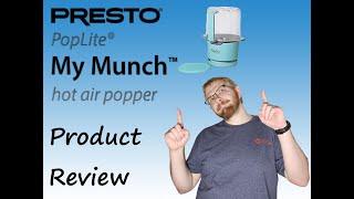 Presto PopLite Hot Air Popper Review: Quick, Healthy, and Delicious Snacking