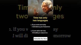 abdul kalam inspirational  quotes #time #motivation