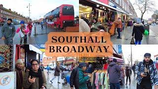 Little India in London! Southall Broadway Full Walking Tour (Massive Indian Community) | 4K HDR