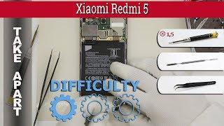 How to disassemble  Xiaomi Redmi 5 Take apart Tutorial