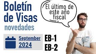 Boletin de visas Septiembre 2024 - actualizacion