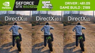 GTA 5 DIRECTX 11 vs DIRECTX 10.1 vs DIRECTX 10 TEST - GTX 1650 SUPER