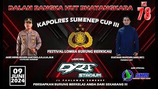 Lomba Burung Berkicau Kapolres Sumenep Cup III 2024