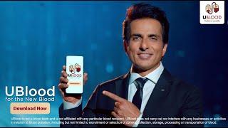 UBlood App to Donate Blood | Simply register, Save lives | Ft. Sonu Sood