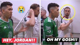 Roberto Firmino meet Jordan Henderson after leaving Liverpool!!󠁧󠁢󠁥󠁮󠁧󠁿