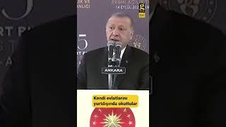 #Erdoğan kendi çocuklarını yurtdışında okuttular #Shorts