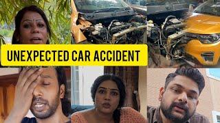 Really Shocked Unexpected Car Accident |  Seemavineeth Car Accident  | Reaction Video