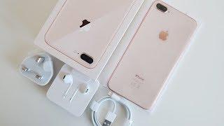 Gold iPhone 8 Plus UNBOXING & First Impressions!