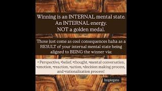 WINNING is an INTERNAL Mental State - Law of Assumption / Manifestation