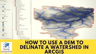 How to use a DEM to delineate a Watershed/Basin in ArcGIS
