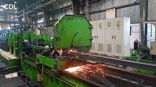 #cutter 4 inch  tube mill line #steelpipe #machinework