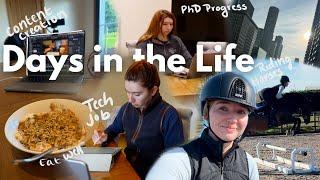 vlog | "Doing it All",  Achieving Balance, Working in Tech, Riding Horses, PhD Progress, etc.