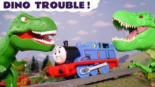 Thomas The Train has Dinosaur Trouble in these Toy Train Stories