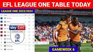 EFL League One Table Updated Today as of September 05, 2023 ¦ EFL League One Table 2023/2024