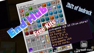 The End Hub! The 2b2t of Bedrock Minecraft Chaotic Anarchy Realm! Free kits! Community Experiment!