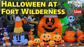 Live: Amazing Halloween Decorations at Disney's Fort Wilderness Campground 2024 - Walt Disney World