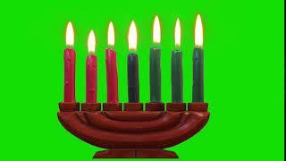 multiple candle wooden holder green screen videos