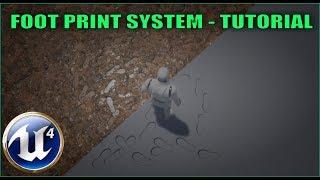 How To Make Simple footprint System In Unreal Engine - Decals