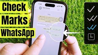 Whatsapp Check Marks?   2() - One or Double-Check (Personal & Group Chats)