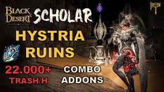 ️ BDO | Scholar is Too Easy Too Strong at Hystria Dehkia | 22.000+ Lv.2 Only | Combo & Addons |