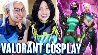 Kyedae & TenZ Cosplay Jett and Viper on Stream !!!