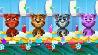 Red Vs Yellow Vs Blue Vs Purple My Talking Tom 2 Vs My Talking Tom 2